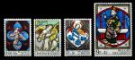 Бельгия 1969 г. • Mi# 1575-1578 • витражи, религиозная тематика • полн. серия • MNH OG XF ( кат.- €3 )