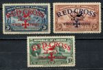 Либерия 1941 г. • Mi# 320-322 • Для Красного Креста (надпечатки) • полн. серия • MNH OG* F-VF