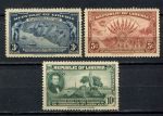 Либерия 1949 г. Sc# 277-279 • 100-летие основания Либерии • полн. серия • MNH OG* F-VF
