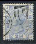 Великобритания 1880-1883 гг. • Gb# 157 pl. 23 • 2 ½ d. • Королева Виктория • стандарт • Used VF ( кат.- £ 35 )