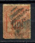 Уругвай 1877-1879 гг. • Sc# 41 • 10 c. • стандарт • Used VF