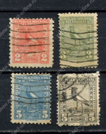 Уругвай 1923-1927 гг. • 5m. .. 5 c. • чибис • стандарт (4 марки) • Used F-VF