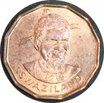 Свазиленд 1975 г. • KM# 21 • 1 цент • Собуза II • ананас • регулярный выпуск(серия ФАО) • MS BU