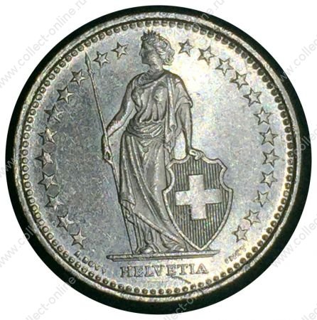 Швейцария 2010 г. • KM# 24a.3 • 1 франк • регулярный выпуск • BU пруфлайк