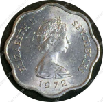 Сейшелы 1972 г. • KM# 18 • 5 центов • серия ФАО • Елизавета II • регулярный выпуск • MS BU