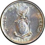 Филиппины 1938 г. M • KM# 181 • 10 сентаво • герб страны • регулярный выпуск • MS BU ( кат. - $50 )
