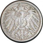 Германия 1900 г. D (Мюнхен) • KM# 12 • 10 пфеннигов • регулярный выпуск • VF+