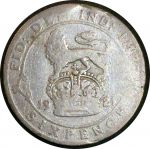Великобритания 1921 г. • KM# 815a.1 • 6 пенсов • Георг V • регулярный выпуск • F-
