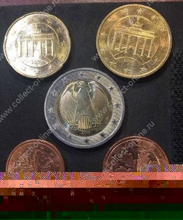 Германия ФРГ 2002-2016 г. • 2,5,20,50 центов и 2 евро • лот 5 монет • MS BU