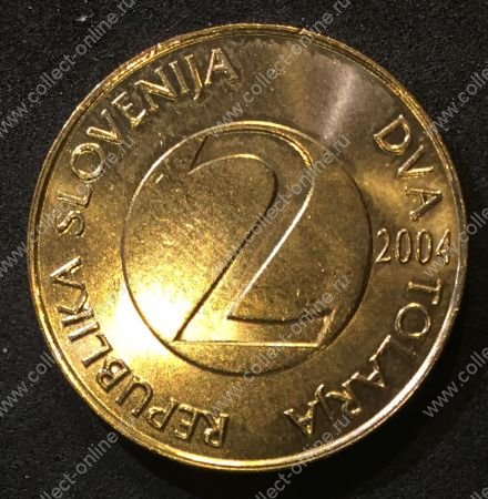Словения 2004 г. • KM# 5 • 2 толара • ласточка • регулярный выпуск • MS BU
