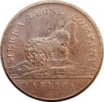 Сьерра-Леоне 1791 г. • KM# 16 • 1 пенни • лев • регулярный выпуск • VF+*