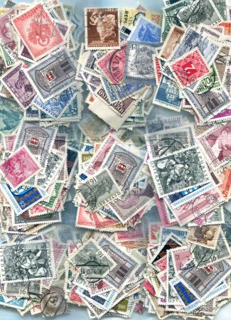 Австрия • набор 100 разных, старых и старинных марок • USED F-VF