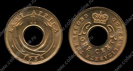 Британская Восточная Африка 1954-1962 гг. • KM# 35 • 1 цент • корона • регулярный выпуск • MS BU