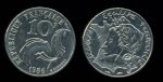 Франция 1986 г. • KM# 959 • 10 франков • "Мадам Республика" • регулярный выпуск • XF-AU