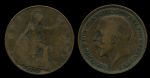 Великобритания 1917 г. • KM# 810 • 1 пенни • Георг V • регулярный выпуск • +/- F