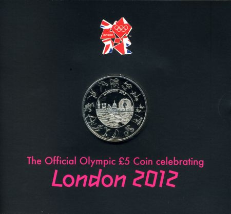 Великобритания 2011 г. KM# • 5 фунтов • Олимпиада 2012 в Лондоне • памятный выпуск • MS BU Люкс!!