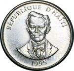 Гаити 1995 г. • KM# 154a • 5 сантимов • герб • Шарлемань Перальт • регулярный выпуск • MS BU