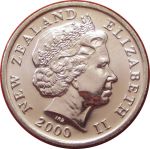 Новая Зеландия 2000 г. • KM# 116 • 5 центов • Елизавета II • варан • регулярный выпуск • MS BU