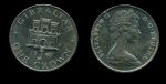 Гибралтар 1970 г. • KM# 4 • 1 крона • Елизавета II • 3 башни • регулярный выпуск • MS BU ( кат. - $8 )