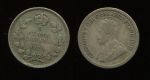 Канада 1920 г. • KM# 22a • 5 центов • Георг V • серебро • регулярный выпуск • F-VF