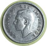 Южная Африка 1941 г. • KM# 28 • 1 шиллинг • Георг VI • серебро • регулярный выпуск • VF+