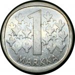 Финляндия 1964 г. S • KM# 49 • 1 марка • финский лев • серебро • регулярный выпуск(первый год) • BU