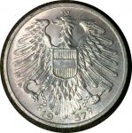 Австрия 1957 г. • KM# 2871 • 1 шиллинг • регулярный выпуск • MS BU Люкс! ( кат.- $15 )