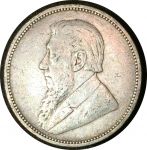 Южная Африка 1896 г. • KM# 6 • 2 шиллинга(флорин) • (серебро) • регулярный выпуск • VF+