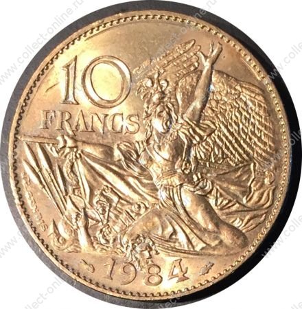 Франция 1984 г. • KM# 954 • 10 франков • Франсуа Рюд (200 лет со дня рождения) • памятный выпуск • MS BU