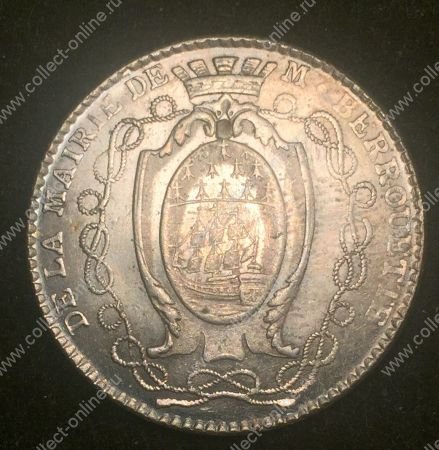 Франция (Нант) 1782 г. • Наградной жетон от мэра города • серебро • AU