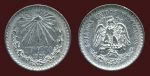 Мексика 1920 г. • KM# 455 • 1 песо • герб Республики • серебро • регулярный выпуск • XF