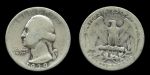США 1939 г. • KM# 164 • квотер (25 центов) • Джордж Вашингтон • серебро • регулярный выпуск • +/- F 