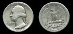 США 1948 г. • KM# 164 • квотер (25 центов) • (серебро) • Джордж Вашингтон • регулярный выпуск • F-VF