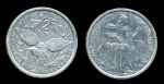 Новая Каледония 1981-1999 гг. • KM# 14 • 2 франков • птица Кагу • регулярный выпуск • XF-AU