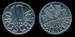 Австрия 1970-2001 гг. • KM# 2878 • 10 грошей • герб • регулярный выпуск • MS BU
