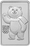 Россия 2012 г. • KM# Y1505 • 3 рубля • Сочи-2014 • медведь • серебро • MS BU ( кат. - $40 )