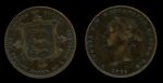 Джерси 1871 г. • KM# 4 • 1/26 шиллинга • королева Виктория • XF ( кат. - $35 )