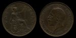 Великобритания 1936 г. • KM# 838 • 1 пенни • Георг V • регулярный выпуск • MS BU ( кат. - $30 )