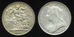 Великобритания 1893 LVI • KM# 783 • крона • королева Виктория(портрет вдовы) • серебро • регулярный выпуск • XF