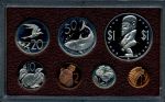 Кука о-ва 1975 г. • KM# Ps-3(1-7) • 1 цент - 1 доллар • годовой набор 7 монет • Елизавета II • регулярный выпуск • MS BU пруф (box)