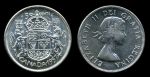 Канада 1957 г. • KM# 53 • 50 центов • Елизавета II • серебро • регулярный выпуск • MS BU