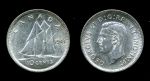 Канада 1941 г. • KM# 34 • 10 центов • Георг VI • серебро • регулярный выпуск • MS BU*