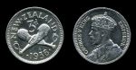 Новая Зеландия 1936 г. • KM# 1 • 3 пенса • серебро • регулярный выпуск • XF+