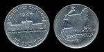 Гватемала 1943 г. • KM# 253 • 25 сентаво • карта страны • серебро • регулярный выпуск(год-тип) • XF