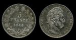 Франция 1844 г. W(Лиль) • KM# 749.13 • 5 франков • Луи-Филипп I • серебро • регулярный выпуск • VF