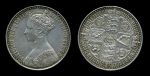 АНГЛИЯ 1844г. SP# 3883 / КРОНА ГОТИЧЕСКАЯ СЕРЕБРО PROOF XF+