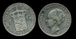 Нидерланды 1924 г. • KM# 161.1 • 1 гульден • королева Вильгельмина I • серебро • XF- ( кат. - $25 )