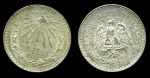 Мексика 1926 г. • KM# 455 • 1 песо • герб Республики • регулярный выпуск • MS BU