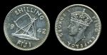Фиджи 1942 г. S • KM# 12a • 1 шиллинг • Георг VI • серебро • регулярный выпуск • AU+