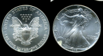 США 1995 г. • KM# 273 • 1 доллар • Американский орел • "Шагающая свобода" • инвестиционный выпуск • MS BU люкс!